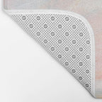 Overwhelm - Pink and Gray Pastel Seascape Bath Mat Gallery Image 2