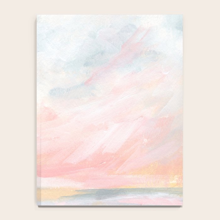 Overwhelm - Pink and Gray Pastel Seascape Notebook Gallery Image 4