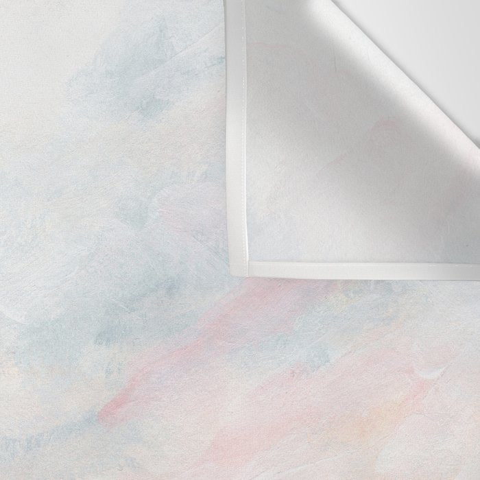 Overwhelm - Pink and Gray Pastel Seascape Wall Tapestry Gallery Image 3
