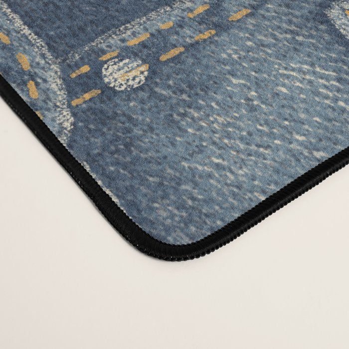 Jean Pockets - medium denim blue Desk Mat Gallery Image 4