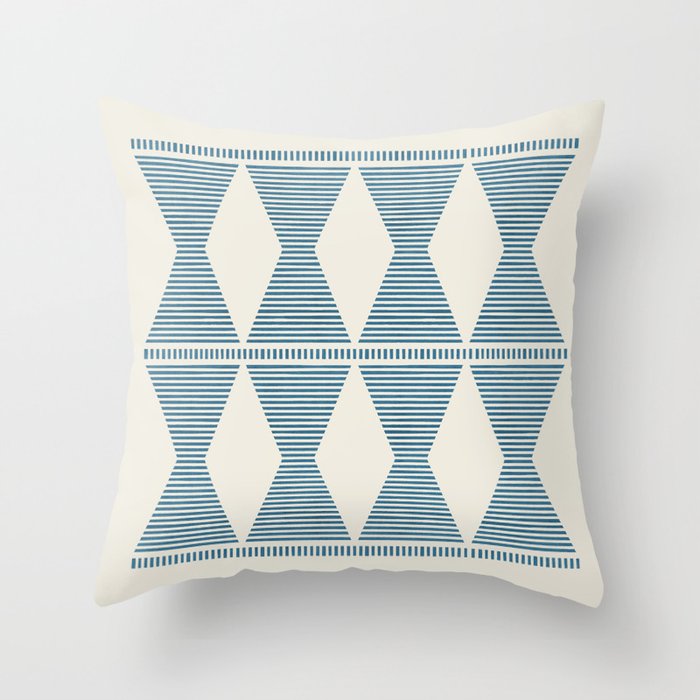 Southwestern Boho - Blue Throw Pillow Gallery Image 6