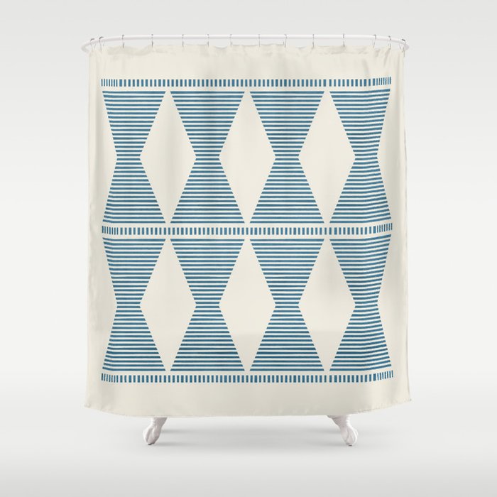 Southwestern Boho - Blue Shower Curtain Gallery Image 1