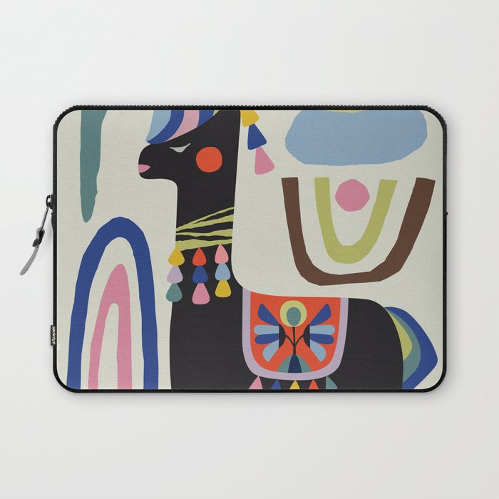 Mid Century Modern Llama Laptop Sleeve Gallery Image 1