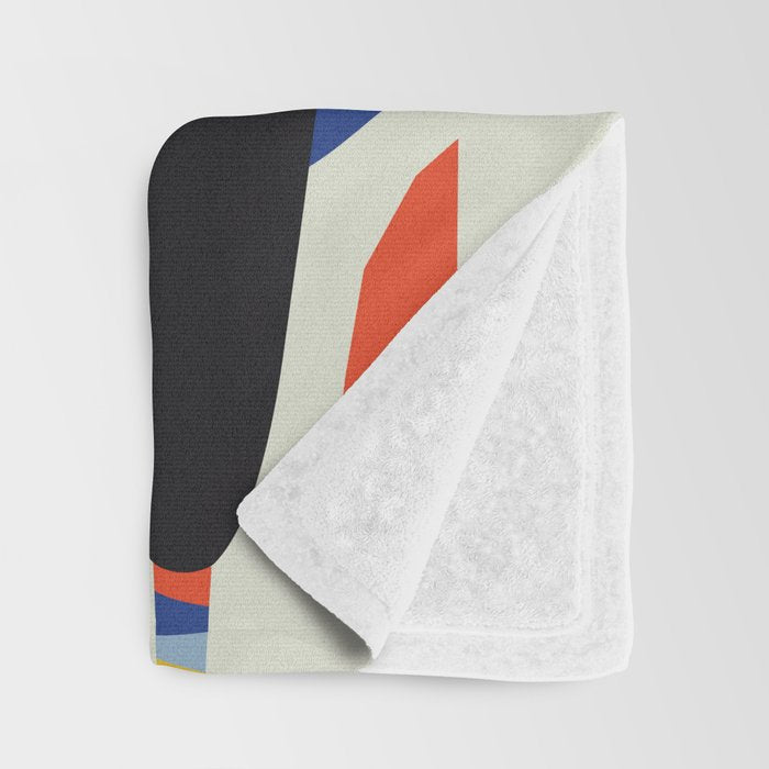 Mid Century Modern Llama Throw Blanket Gallery Image 3