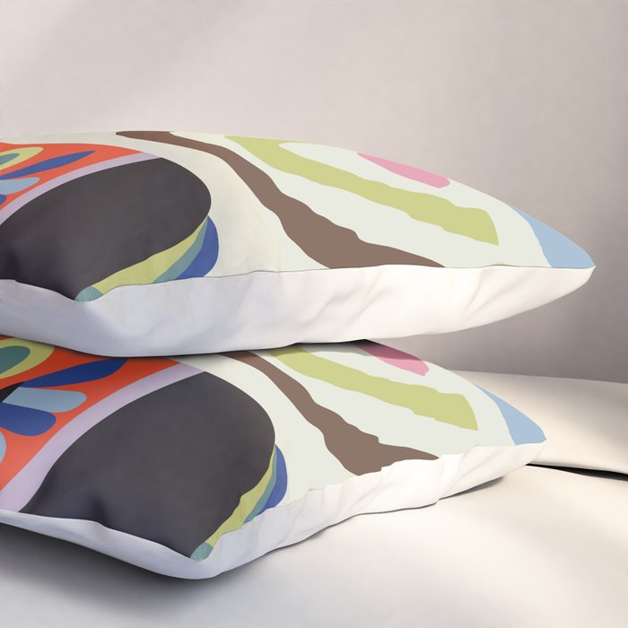Mid Century Modern Llama Pillow Sham Gallery Image 3