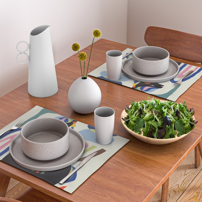 Mid Century Modern Llama Placemat Gallery Image 2