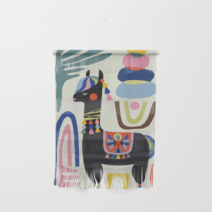 Mid Century Modern Llama Wall Hanging Gallery Image 1
