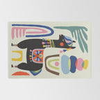 Mid Century Modern Llama Rug Gallery Image 2