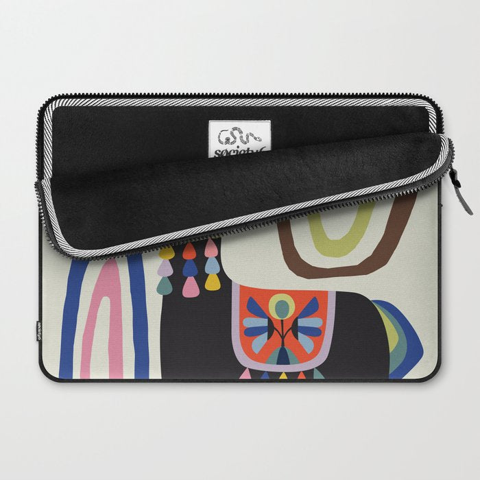 Mid Century Modern Llama Laptop Sleeve Gallery Image 2