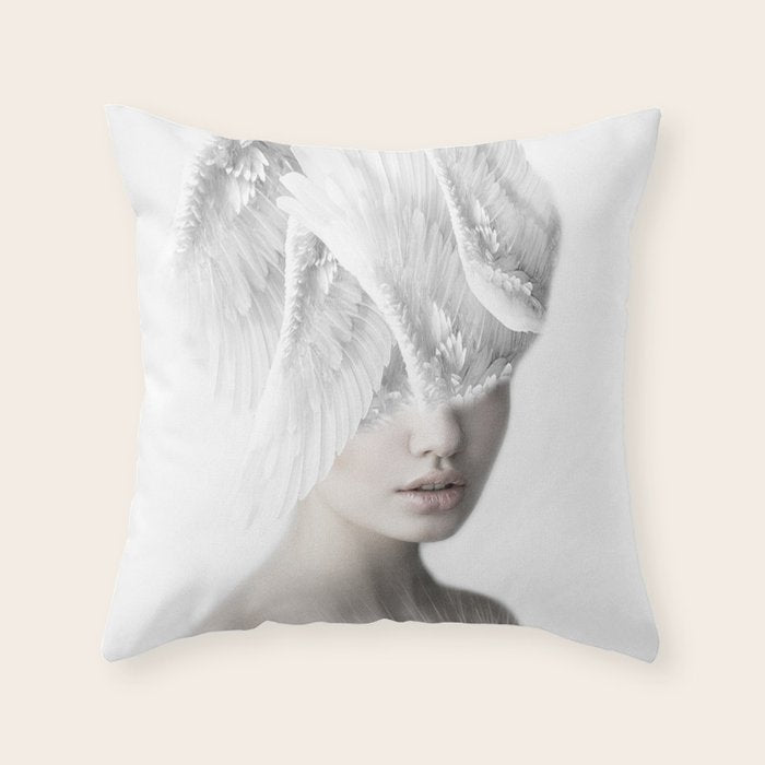 Beautiful Angel Throw Pillow Gallery Image 1