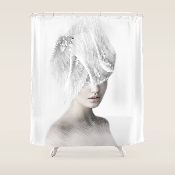 Beautiful Angel Shower Curtain Gallery Image 1