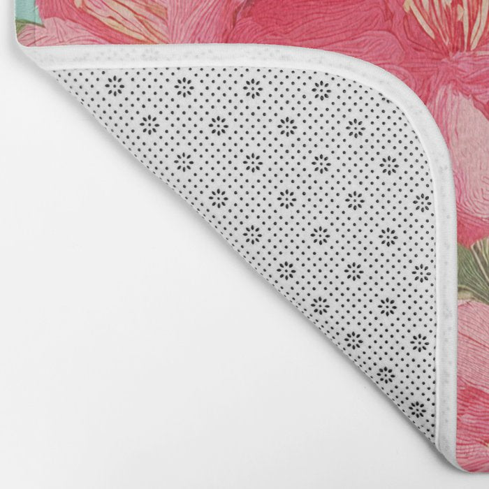 Azalea and Wildflower Bouquet on Teal Bath Mat Gallery Image 2