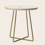 Cancer Zodiac Star Constellation Line Art White Side Table Gallery Image 1