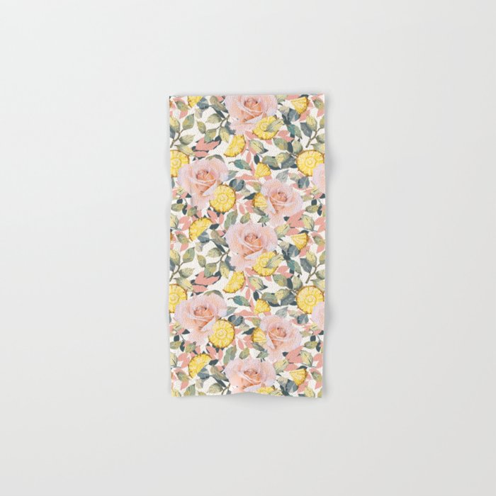 Pineapple wedges on rose bushes P Bath Towel Gallery Image 1