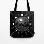 Moon Phases & Mountains Tote Bag Gallery Image 1