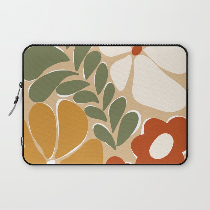 70s boho botanical flowers   Laptop Sleeve Gallery Image 1