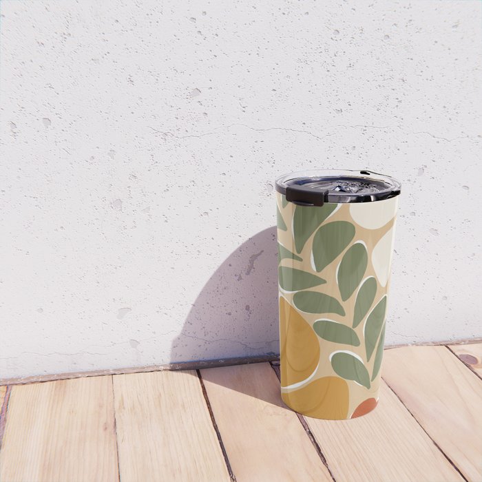 70s boho botanical flowers   Travel Mug Gallery Image 4