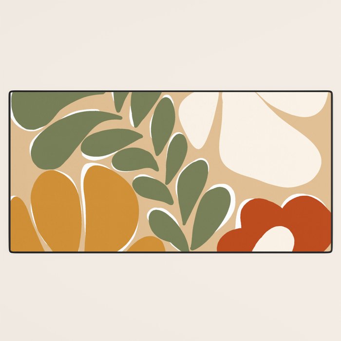 70s boho botanical flowers   Desk Mat Gallery Image 3