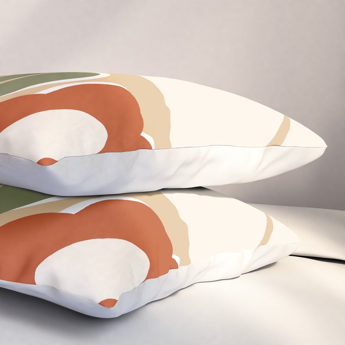 70s boho botanical flowers   Pillow Sham Gallery Image 3