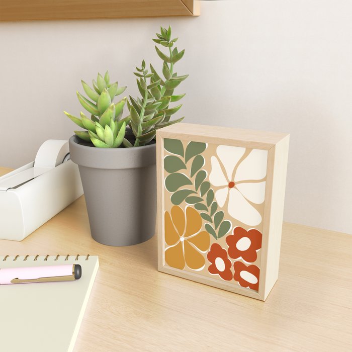 70s boho botanical flowers   Mini Art Print Gallery Image 2