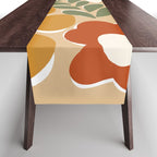 70s boho botanical flowers   Table Runner Gallery Image 1