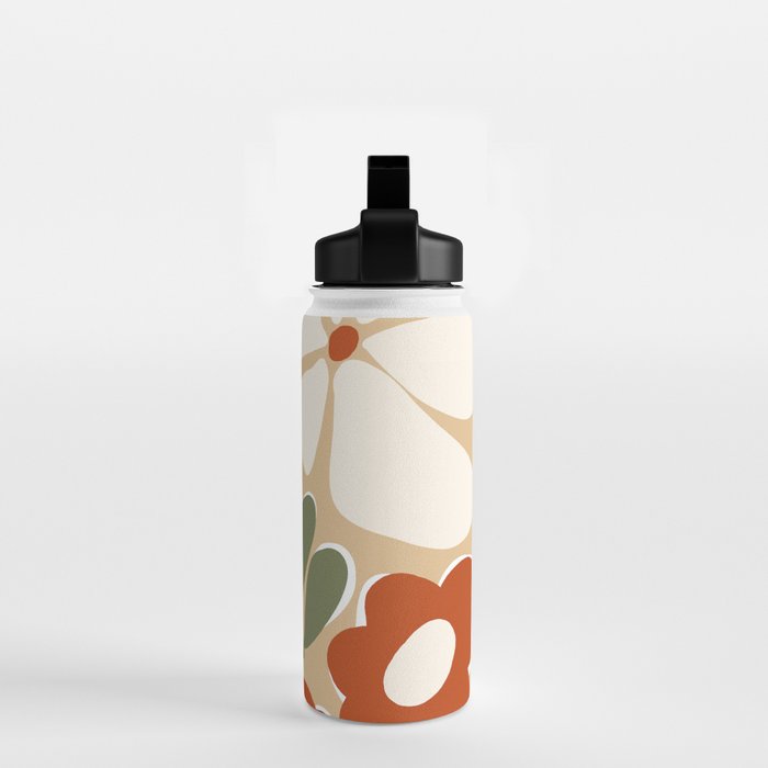 70s boho botanical flowers   Water Bottle Gallery Image 2