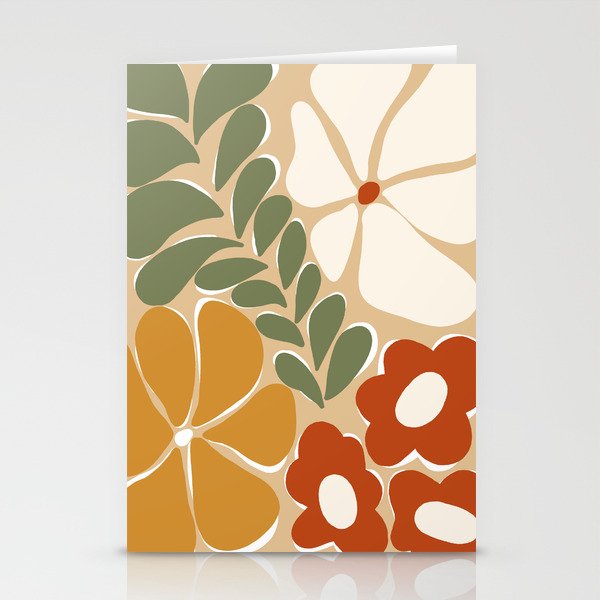 70s boho botanical flowers   Stationery Card Gallery Image 2