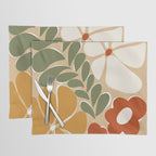 70s boho botanical flowers   Placemat Gallery Image 1
