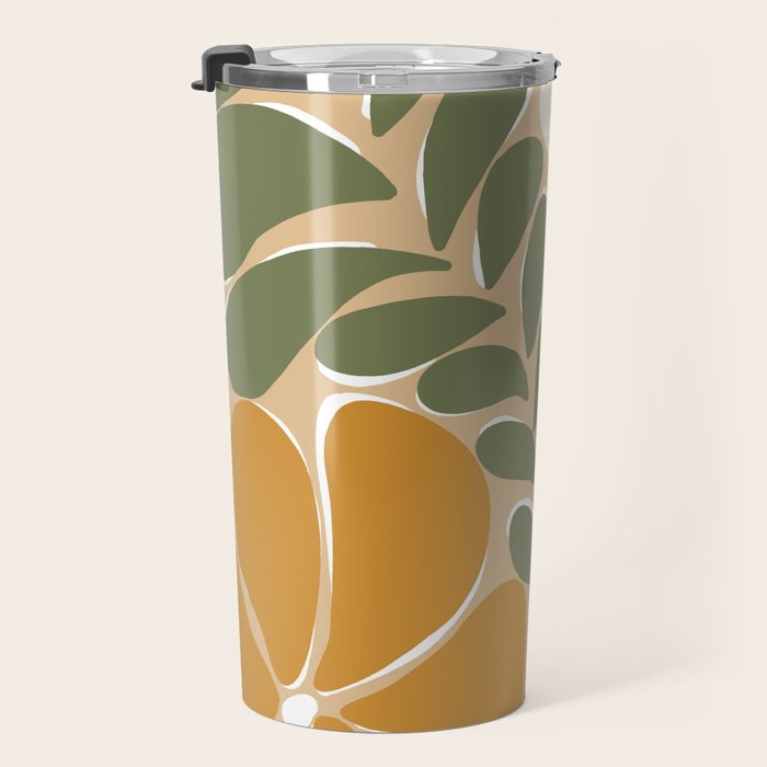 70s boho botanical flowers   Travel Mug Gallery Image 3