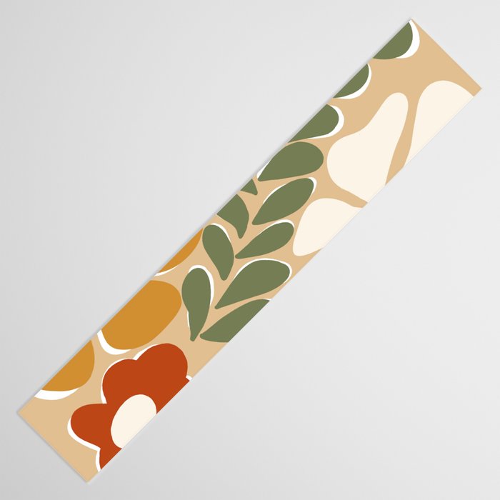 70s boho botanical flowers   Table Runner Gallery Image 3