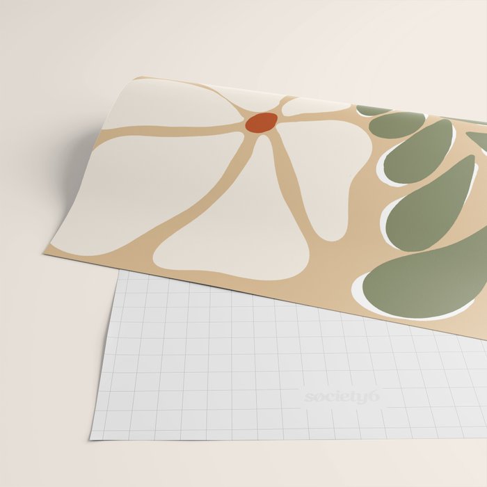70s boho botanical flowers   Wrapping Paper Gallery Image 2
