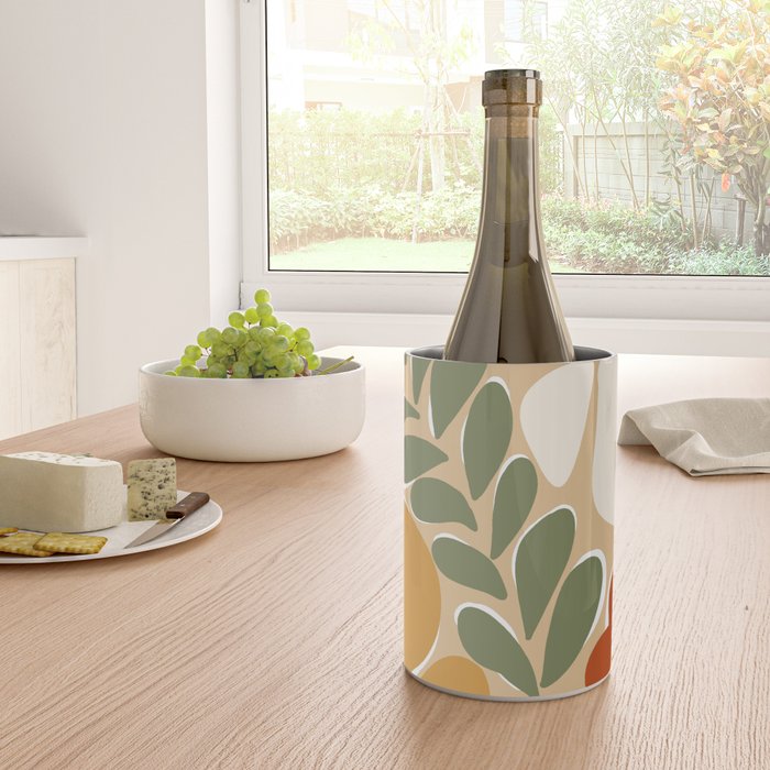 70s boho botanical flowers   Wine Chiller Gallery Image 4