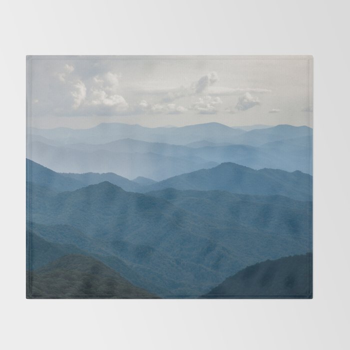 Smoky Mountain National Park Nature Photography Throw Blanket Gallery Image 2