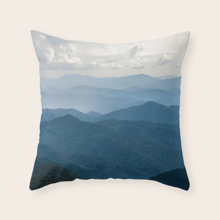 Smoky Mountain National Park Nature Photography Throw Pillow Gallery Image 6