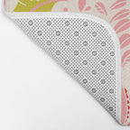 Wonderful ditsy holiday joy pink Bath Mat Gallery Image 2