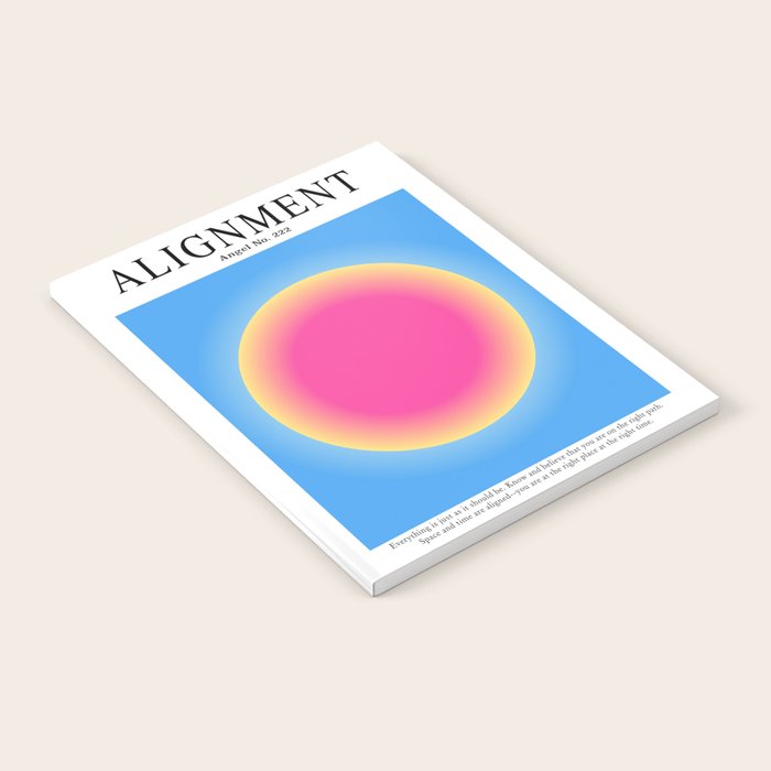 Gradient Angel Numbers: Angel Number 222 - Alignment  Notebook Gallery Image 1