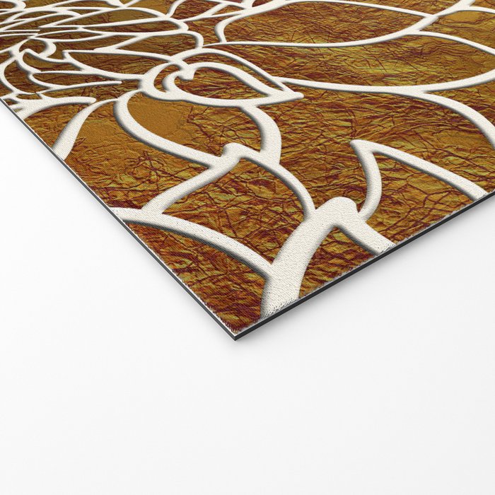 Dahlia Flower Pattern 18 Welcome Mat Gallery Image 2