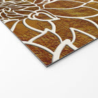Dahlia Flower Pattern 18 Welcome Mat Gallery Image 2
