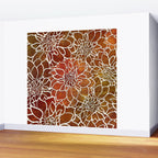 Dahlia Flower Pattern 18 Wall Mural Gallery Image 2