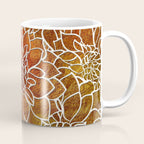 Dahlia Flower Pattern 18 Coffee Mug Gallery Image 1