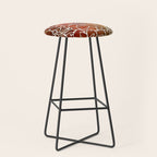 Dahlia Flower Pattern 18 Stool Gallery Image 1