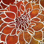 Dahlia Flower Pattern 18 Coffee Mug Gallery Image 2