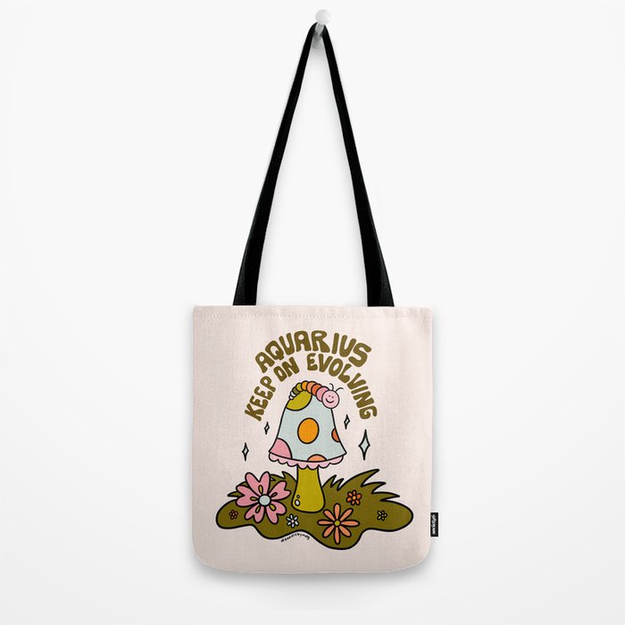 Aquarius Caterpillar Tote Bag Gallery Image 2