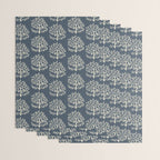 Partridge in a Pear Tree - Blue Wrapping Paper Gallery Image 3