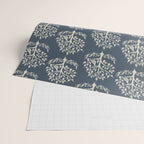 Partridge in a Pear Tree - Blue Wrapping Paper Gallery Image 2