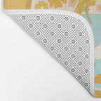 mushy love mushroom longboard surf // retro art by surfy birdy Bath Mat Gallery Image 2