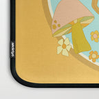mushy love mushroom longboard surf // retro art by surfy birdy Laptop Sleeve Gallery Image 3