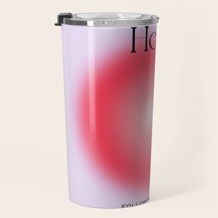 Heart: Aura Gradient 04 Travel Mug Gallery Image 3