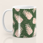 Dancing Pinecones in Forest Green & Pink Coffee Mug Gallery Image 3