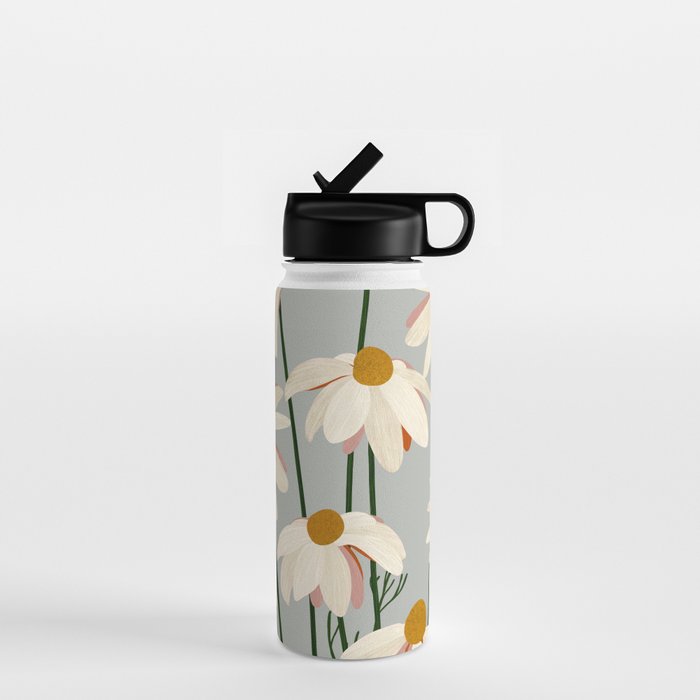Chamomille pattern Water Bottle Gallery Image 1